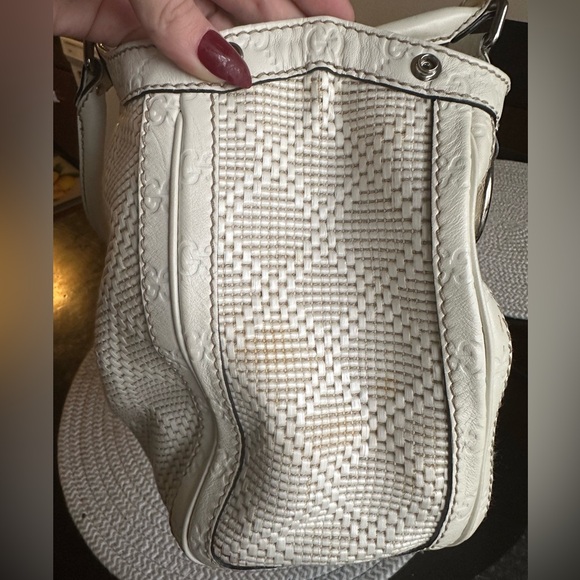 Gucci Sukey Woven Rafia Diamanté Tote - Picture 12 of 12